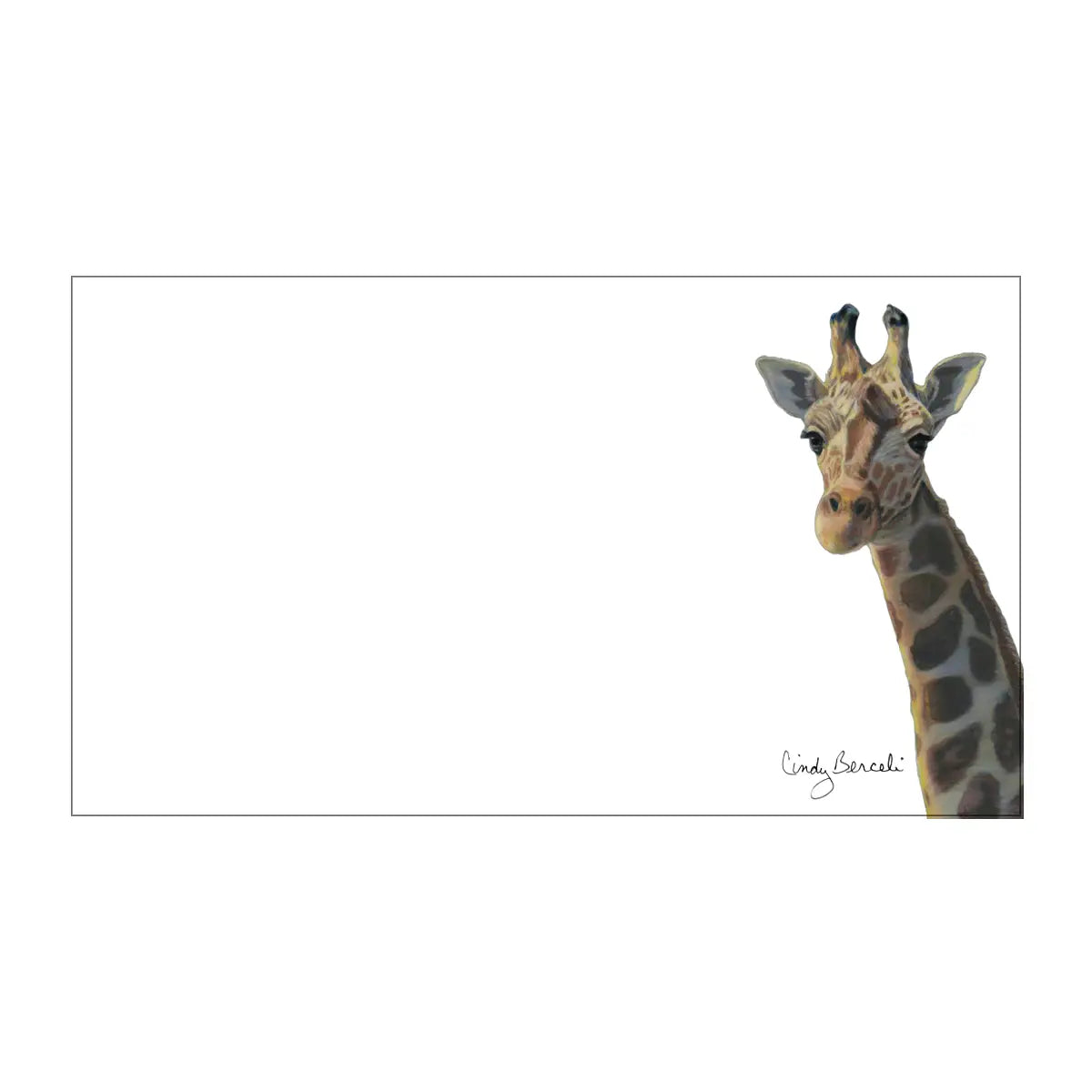 Giraffe "Love Notes" Pack of 60 Tiny Cards