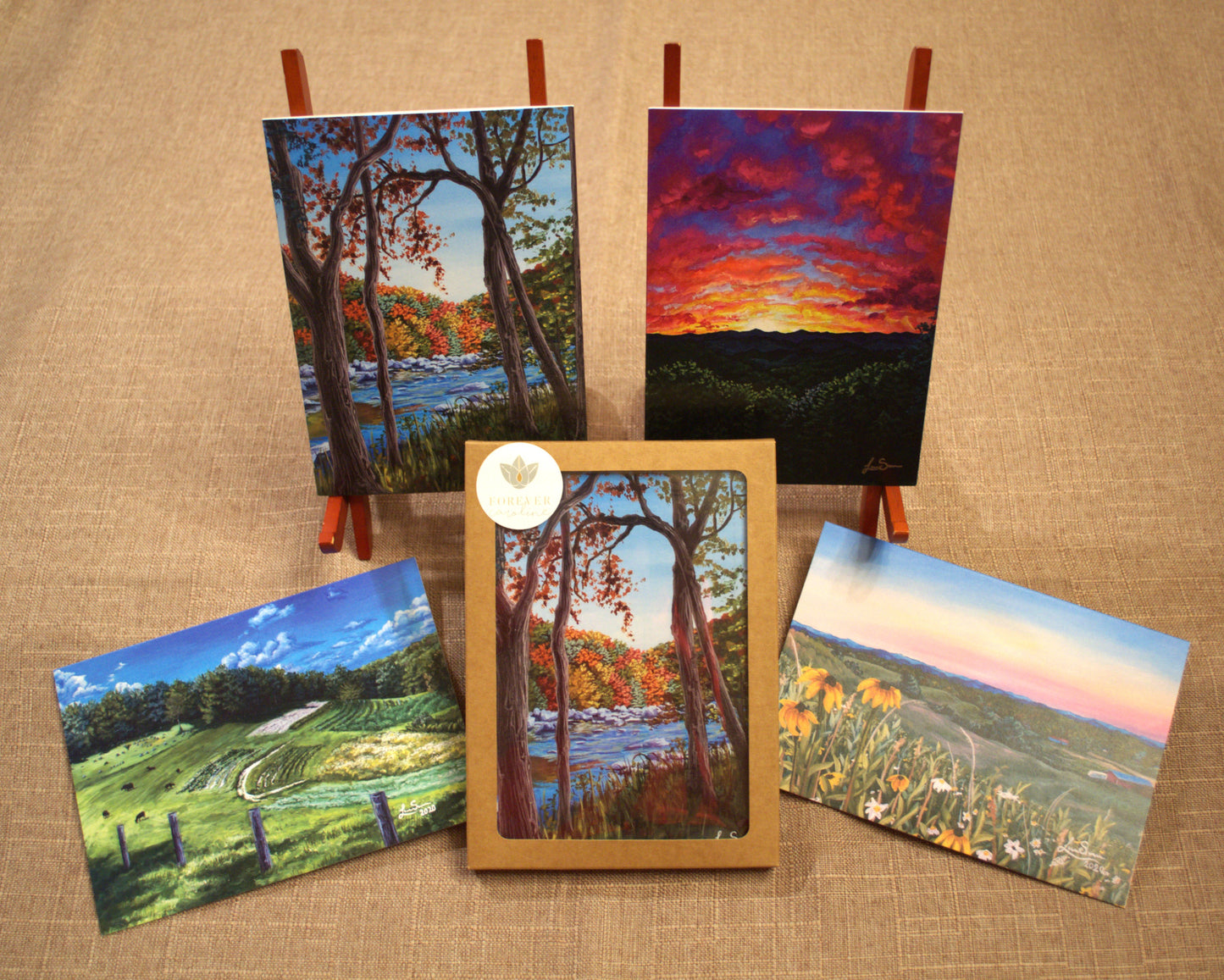 Meadows and Mountains All-Occasion Blank Boxed Notecard Set | 4 Card Set