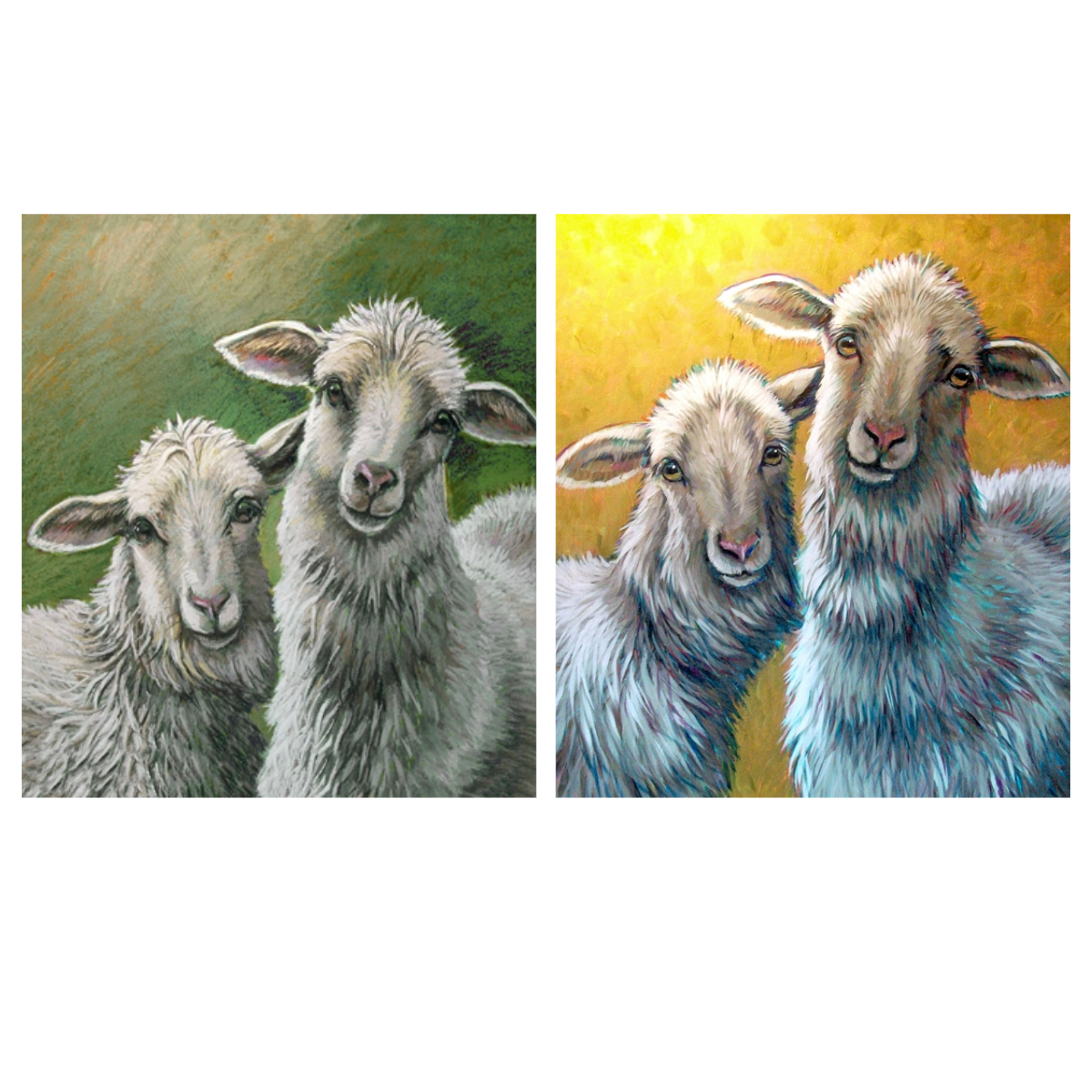 Sheep Twins All-Occasion Blank Notecard Set | 4 Card Set