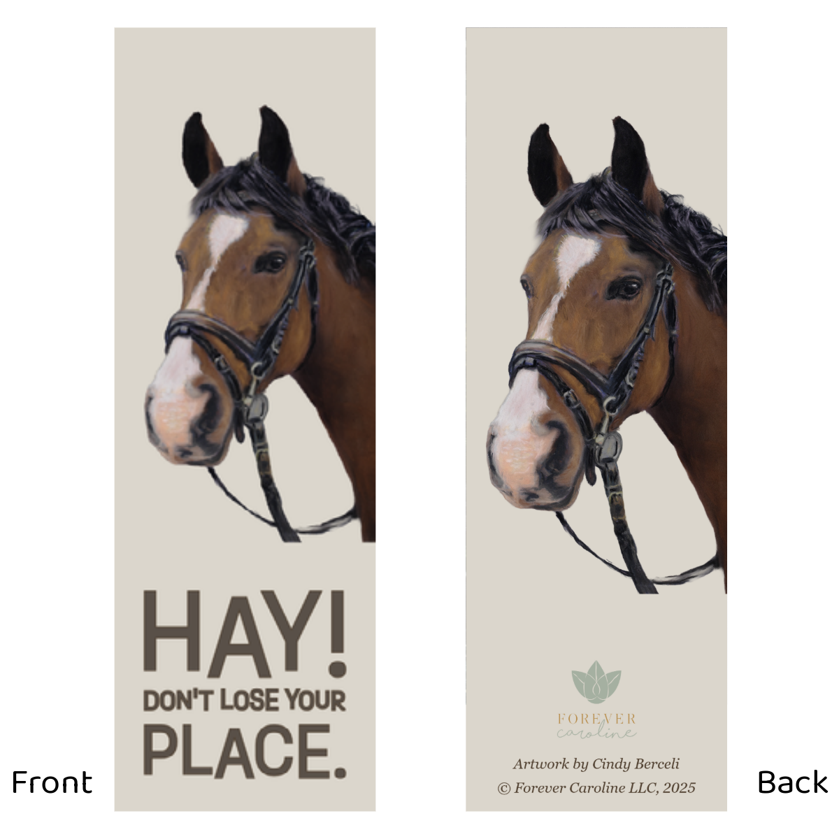 Bookmark w/ Horse & "HAY! Don't Lose Your Place"