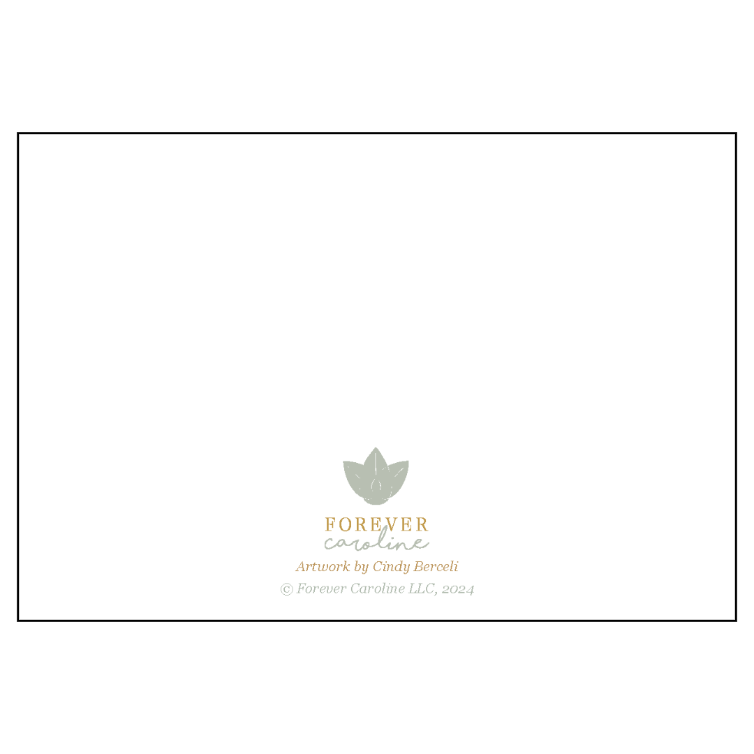 Flat Note Cards with Whimsical Ostrich Art | Set of 8 Cards and Envelopes