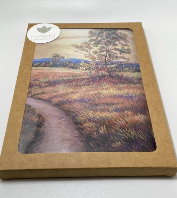 Landscape and Gold Skies All-Occasion Boxed Notecard Set | 4 Card Set