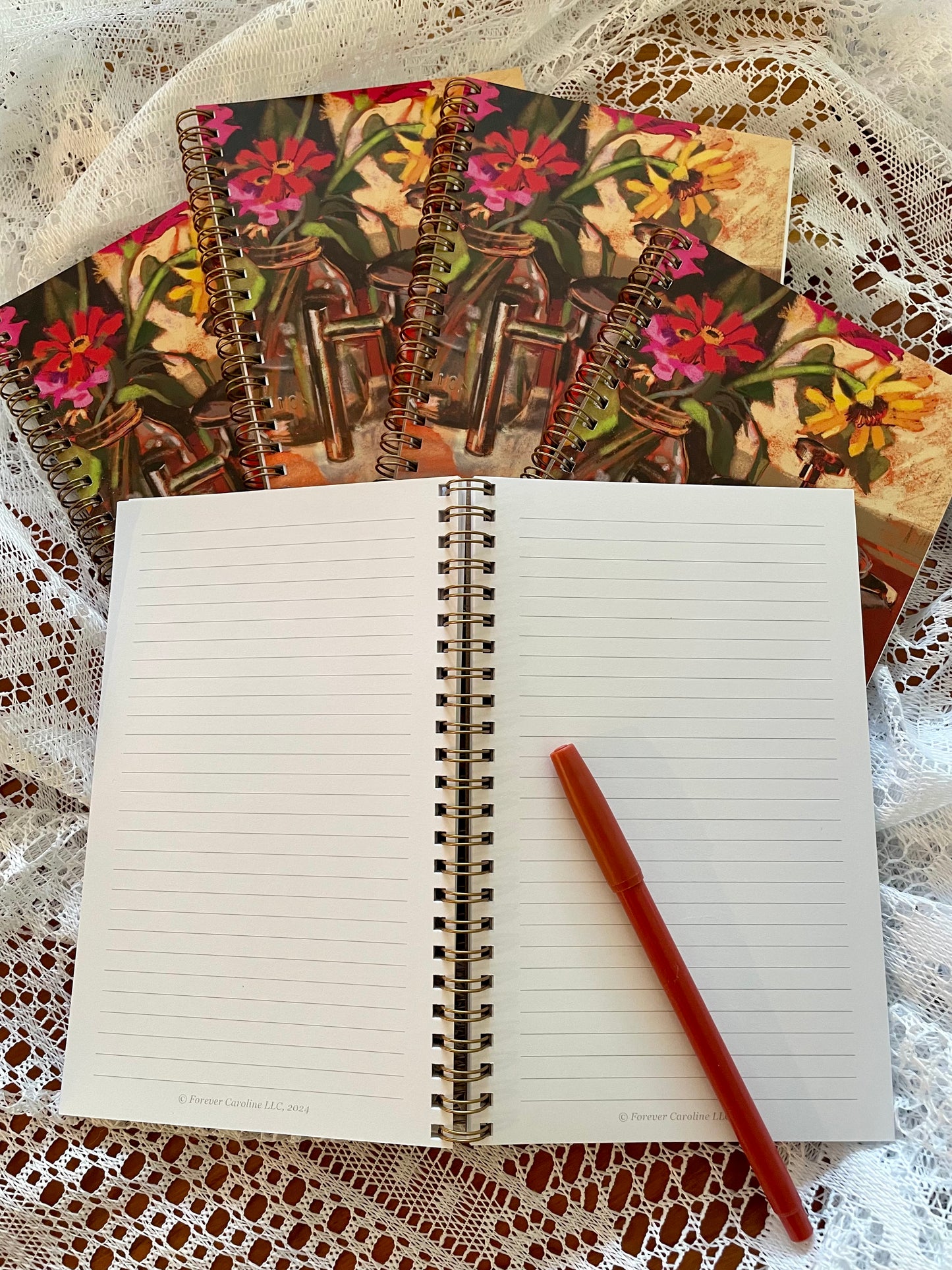 Floral Coffeepot Bouquet Journal/Notebook