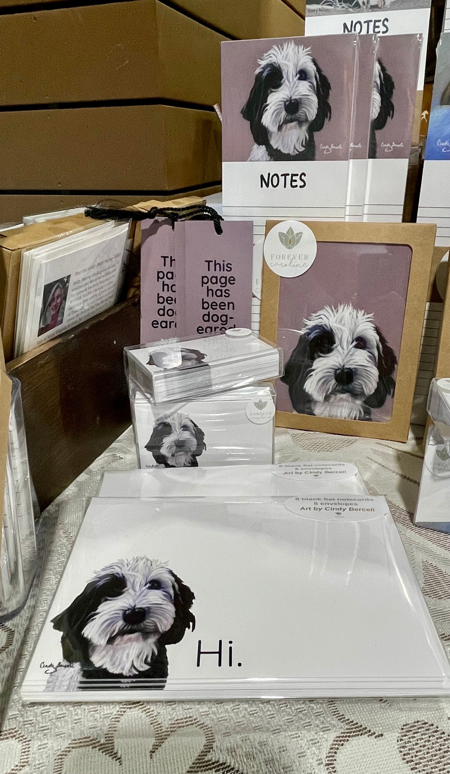 Bookmark w/ Pug or Doodle Dog Artwork & "Dog-Eared" Message