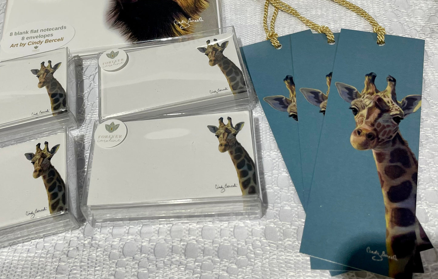 Giraffe "Love Notes" Pack of 60 Tiny Cards