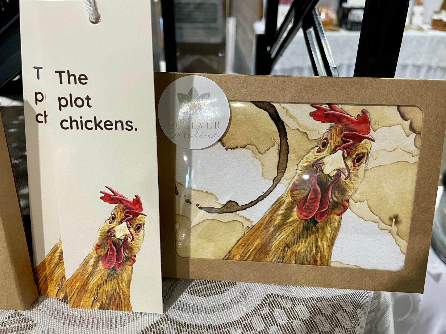 Bookmark w/ Chicken (Rooster) or Highland Cow Artwork | Double-Sided w/ Tassel & Funny Message
