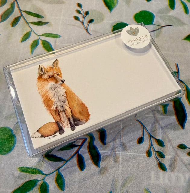 Woodlands Red Fox "Love Notes" Pack of 60 Tiny Cards