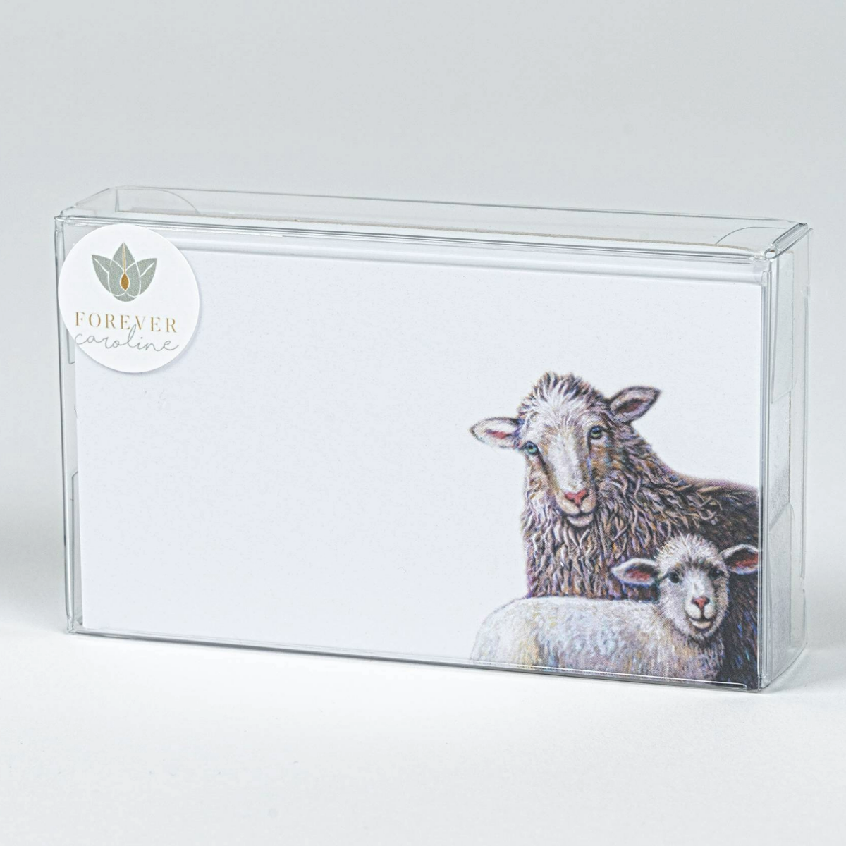 Sheep Family "Love Notes" Set of 60 Ewe and Lamb Tiny Cards