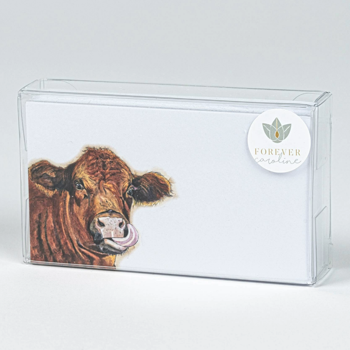 Whimsical Cow "Love Notes" Pack of 60 Tiny Cards