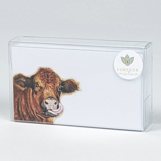 Whimsical Cow "Love Notes" Pack of 60 Tiny Cards