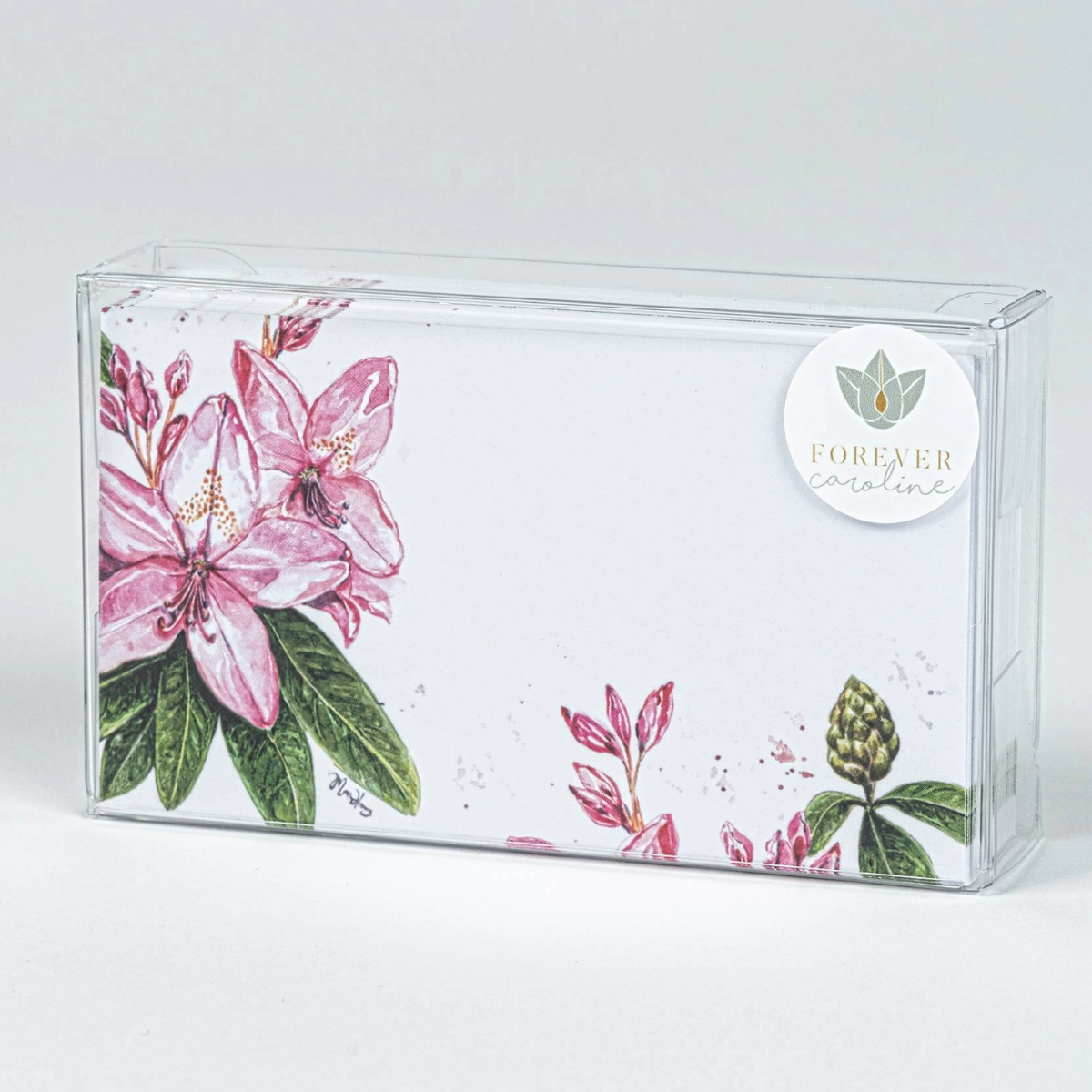 Botanical Rhododendron "Love Notes" Pack of 60 Tiny Cards
