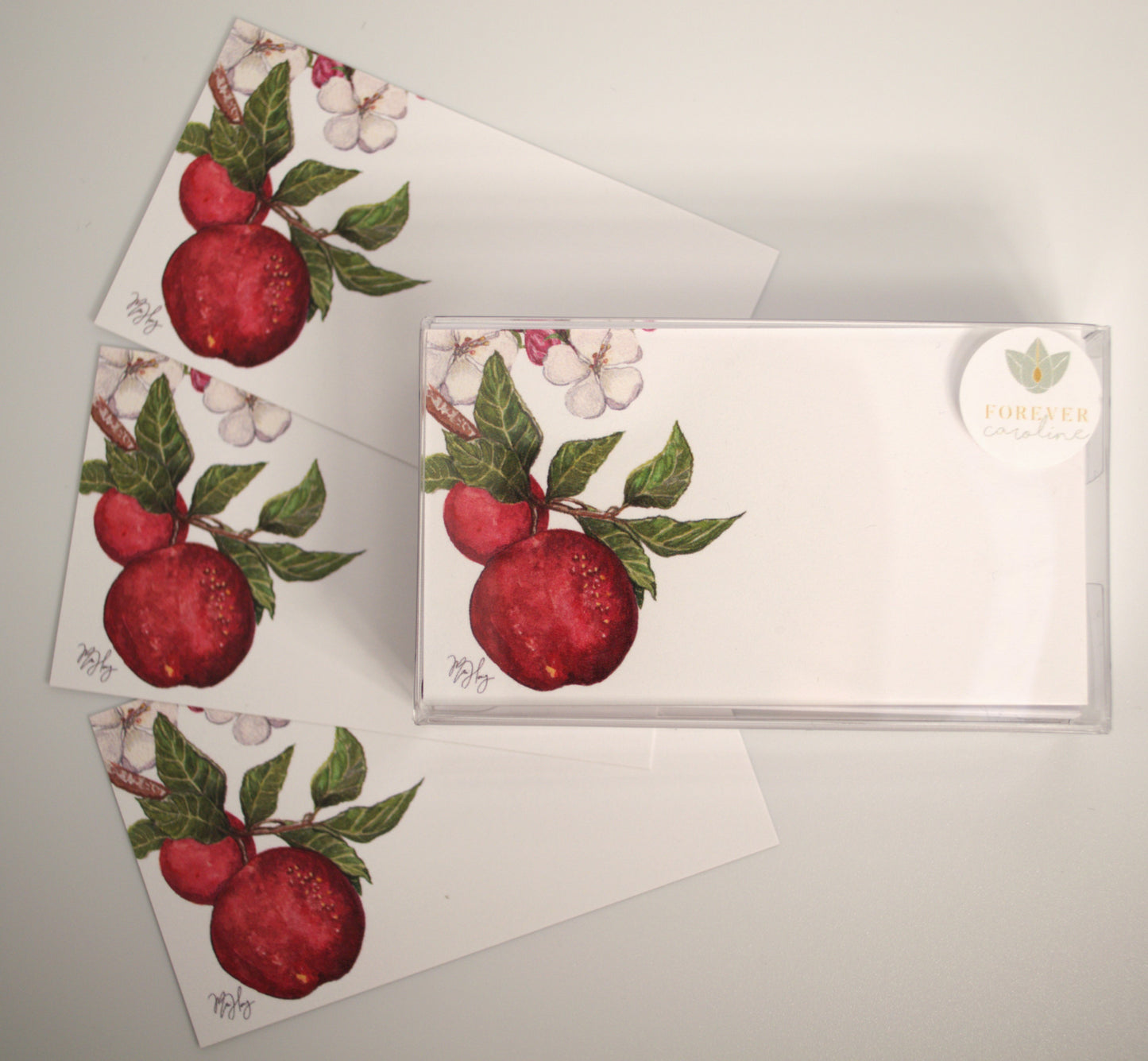 Teacher Appreciation Apple “Love Notes” Pack of 60 Tiny Cards