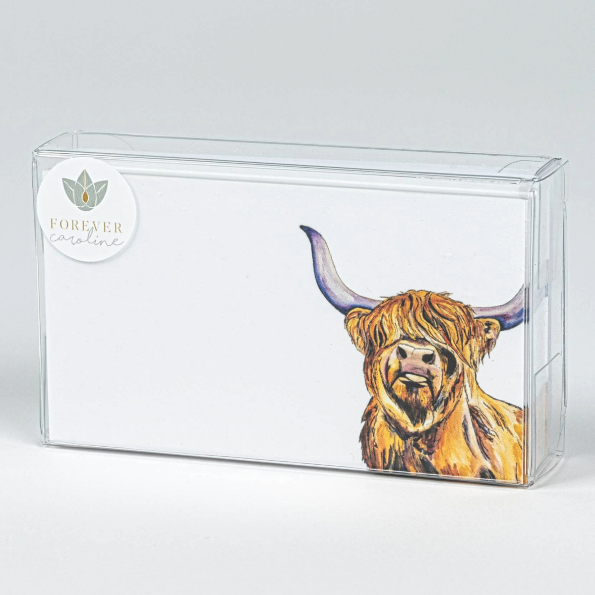 Highland Cow "Love Notes" Pack of 60 Tiny Cards