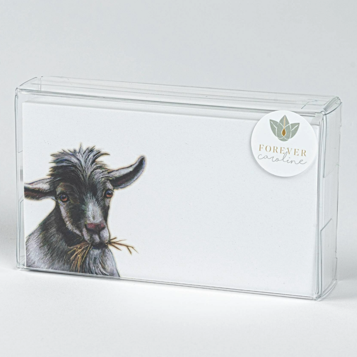 Whimsical Goat “Love Notes” Pack of 60 Tiny Cards