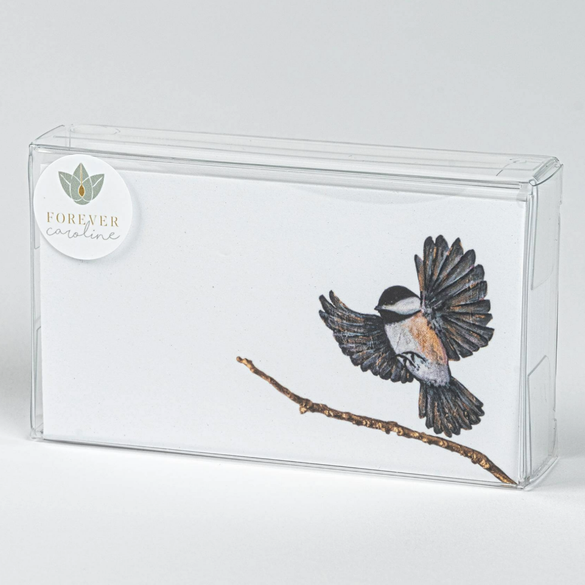 Chickadee Bird "Love Notes" Pack of 60 Tiny Cards