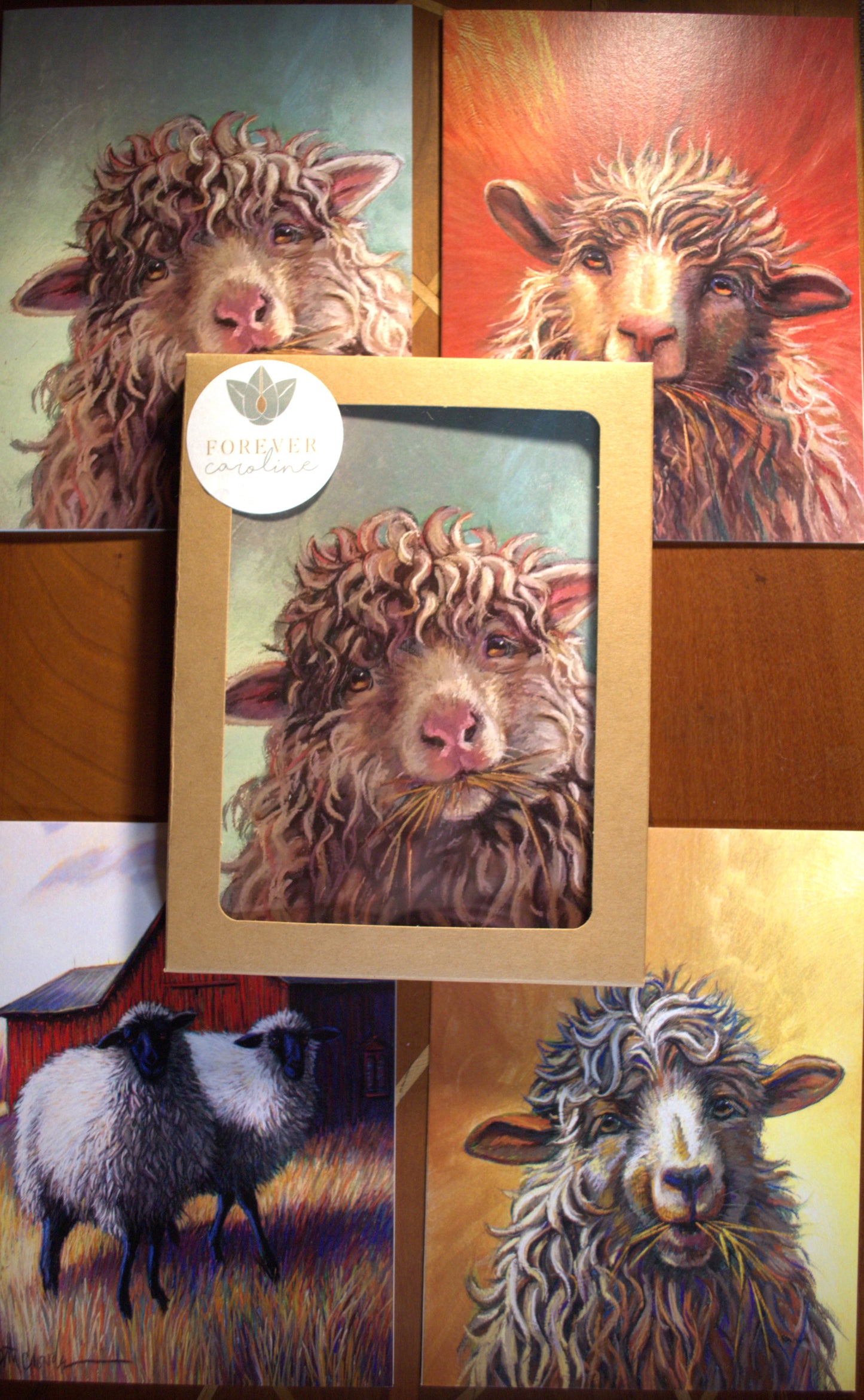 Sheep Variety All-Occasion Blank Boxed Notecard Set | 4 Card Set