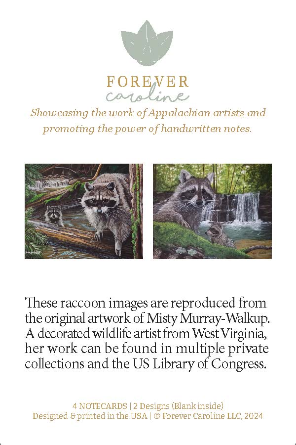 Raccoon Family All-Occasion Notecard Set | 4 Card Set