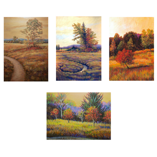 Landscape and Gold Skies All-Occasion Boxed Notecard Set | 4 Card Set