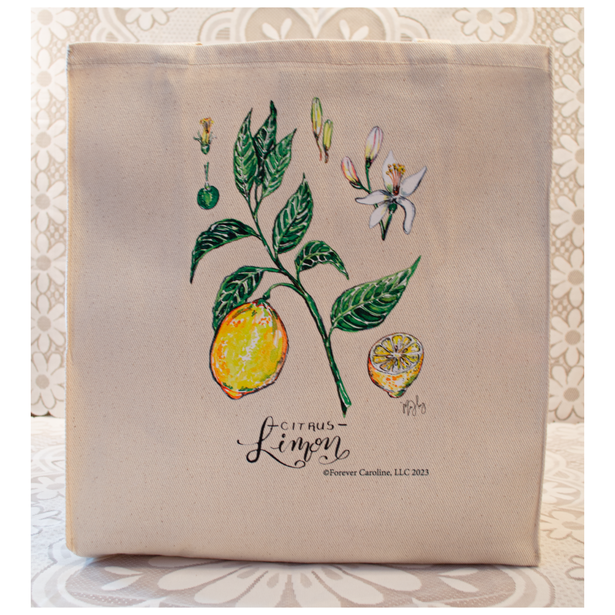 Citrus Limon Reusable Market Bag