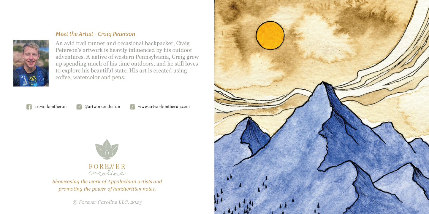 Mountain Scenes All-Occasion Blank Notecard Set | 4 Card Set