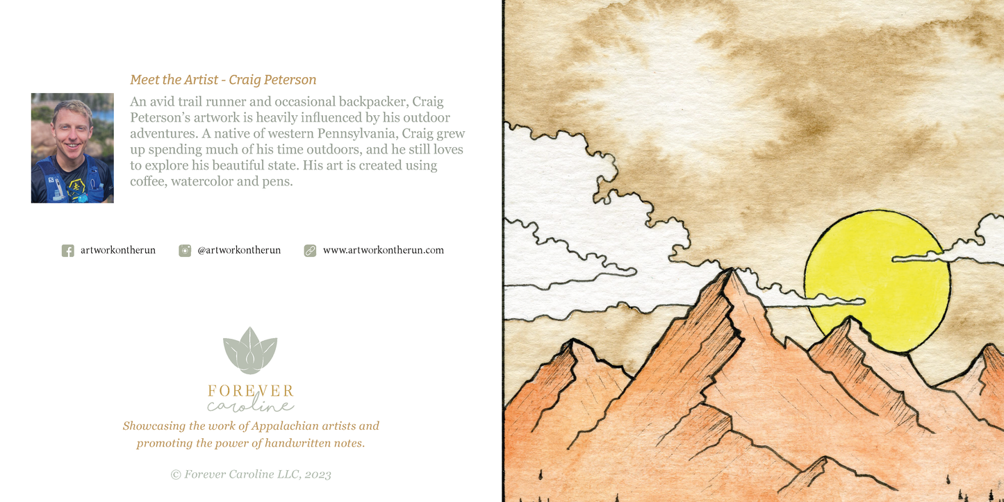 Mountain Scenes All-Occasion Blank Notecard Set | 4 Card Set