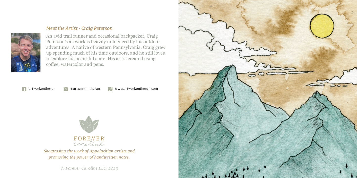Mountain Scenes All-Occasion Blank Notecard Set | 4 Card Set