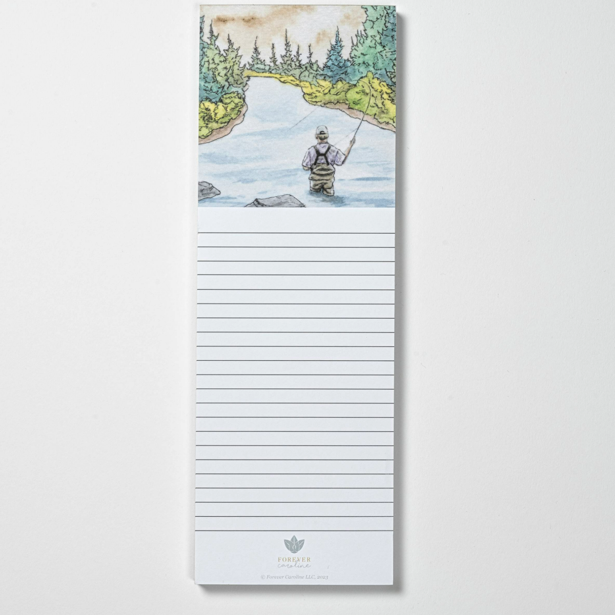 Fly Fishing Magnetic Notepad | Fishing Gift for Dad