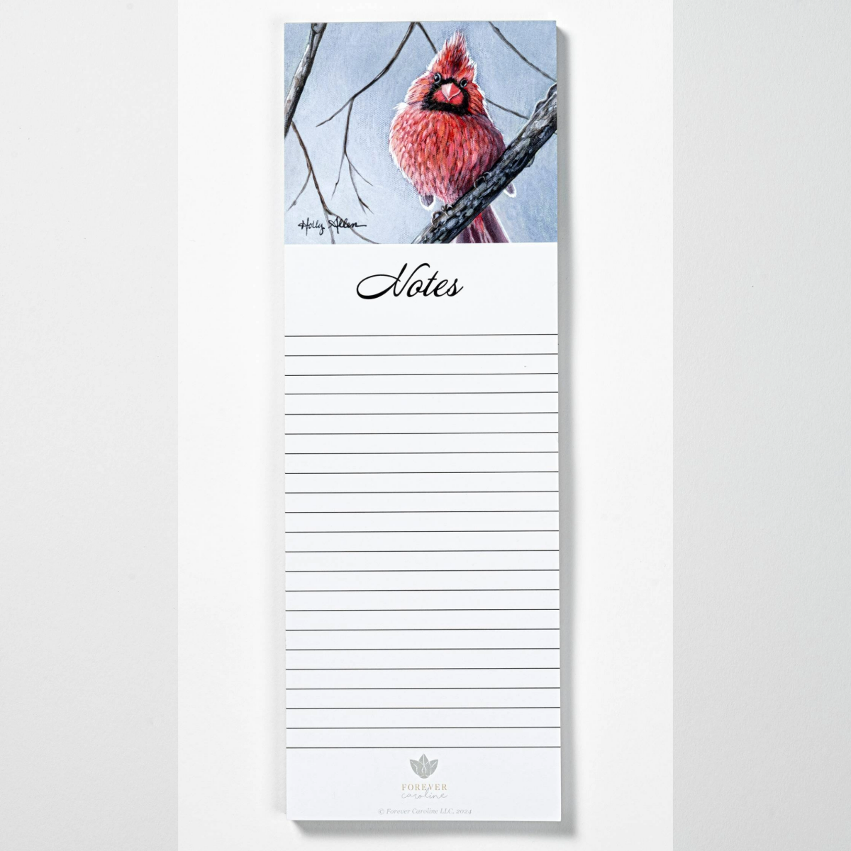 Cardinal Bird Magnetic Notepad