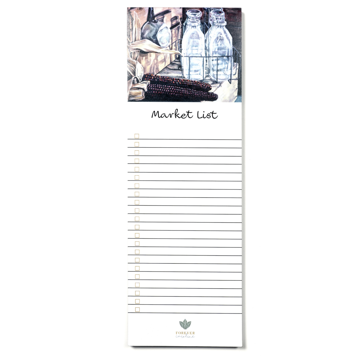 Vintage Kitchen Magnetic Market List | Nostalgic Kitchen Art