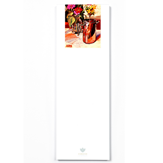 Floral Coffeepot Magnetic Notepad | CLOSE OUT SALE