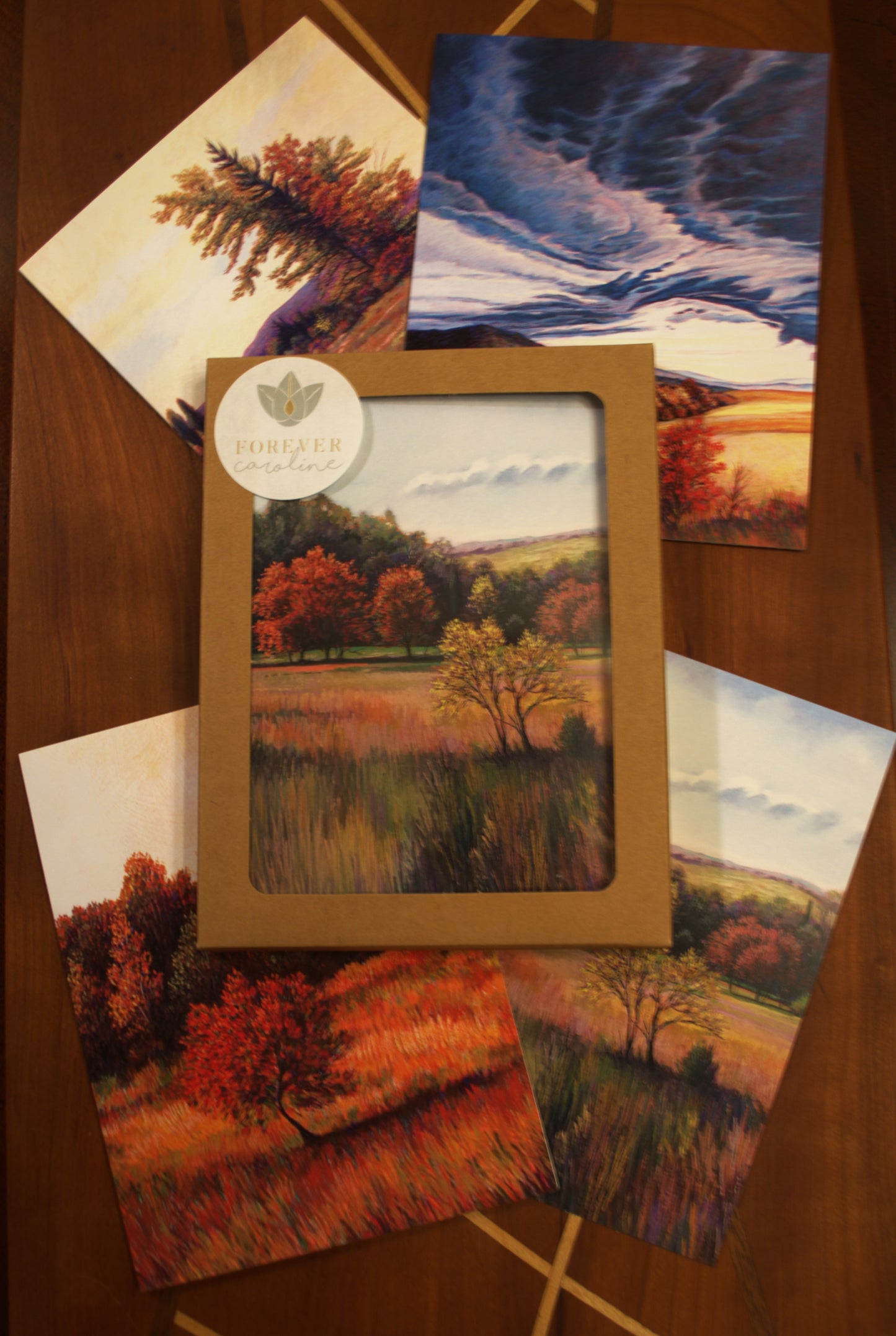 Landscape Art All-Occasion Blank Boxed Notecard Set | 4 Card Set