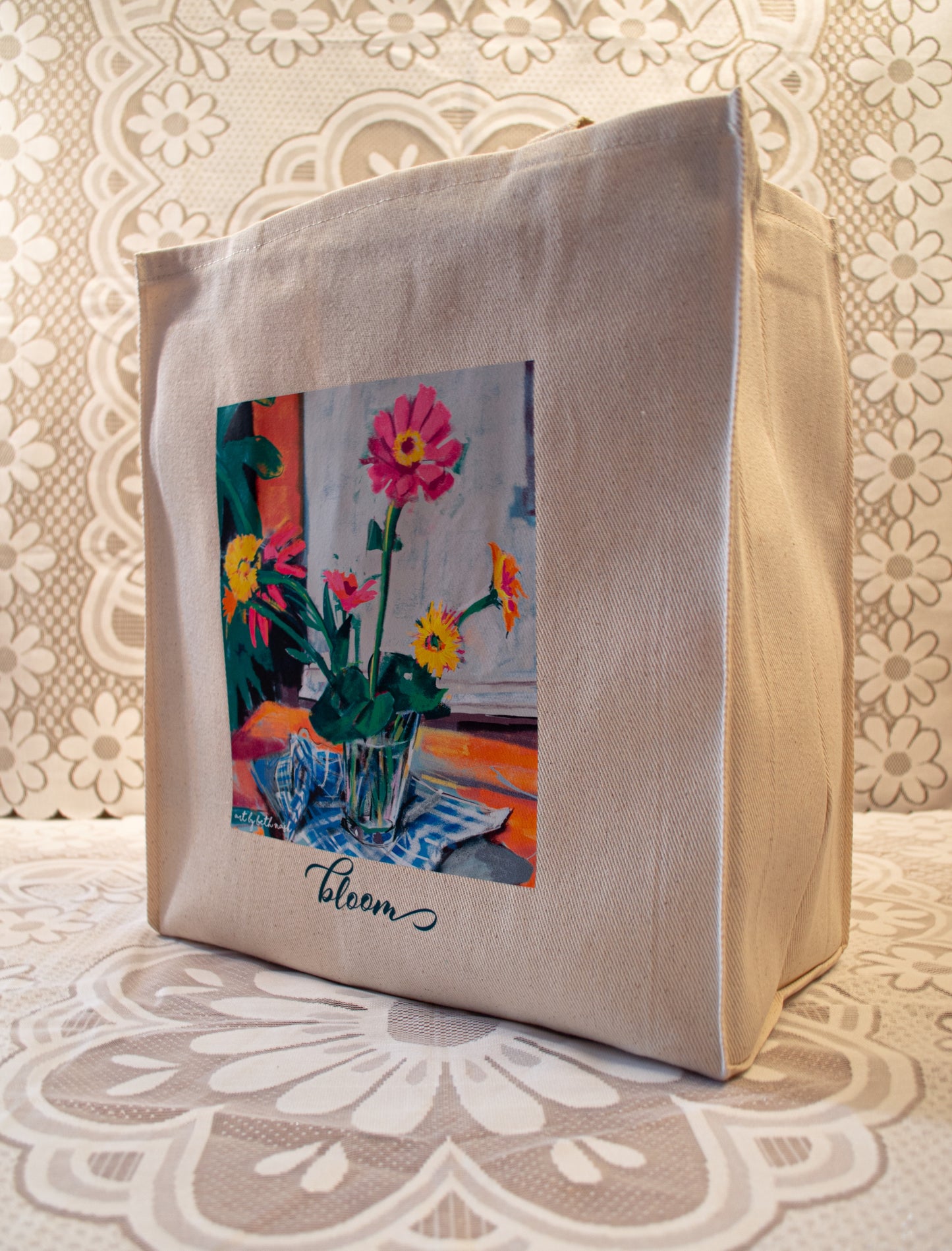 Floral "Bloom" Reusable Market Bag