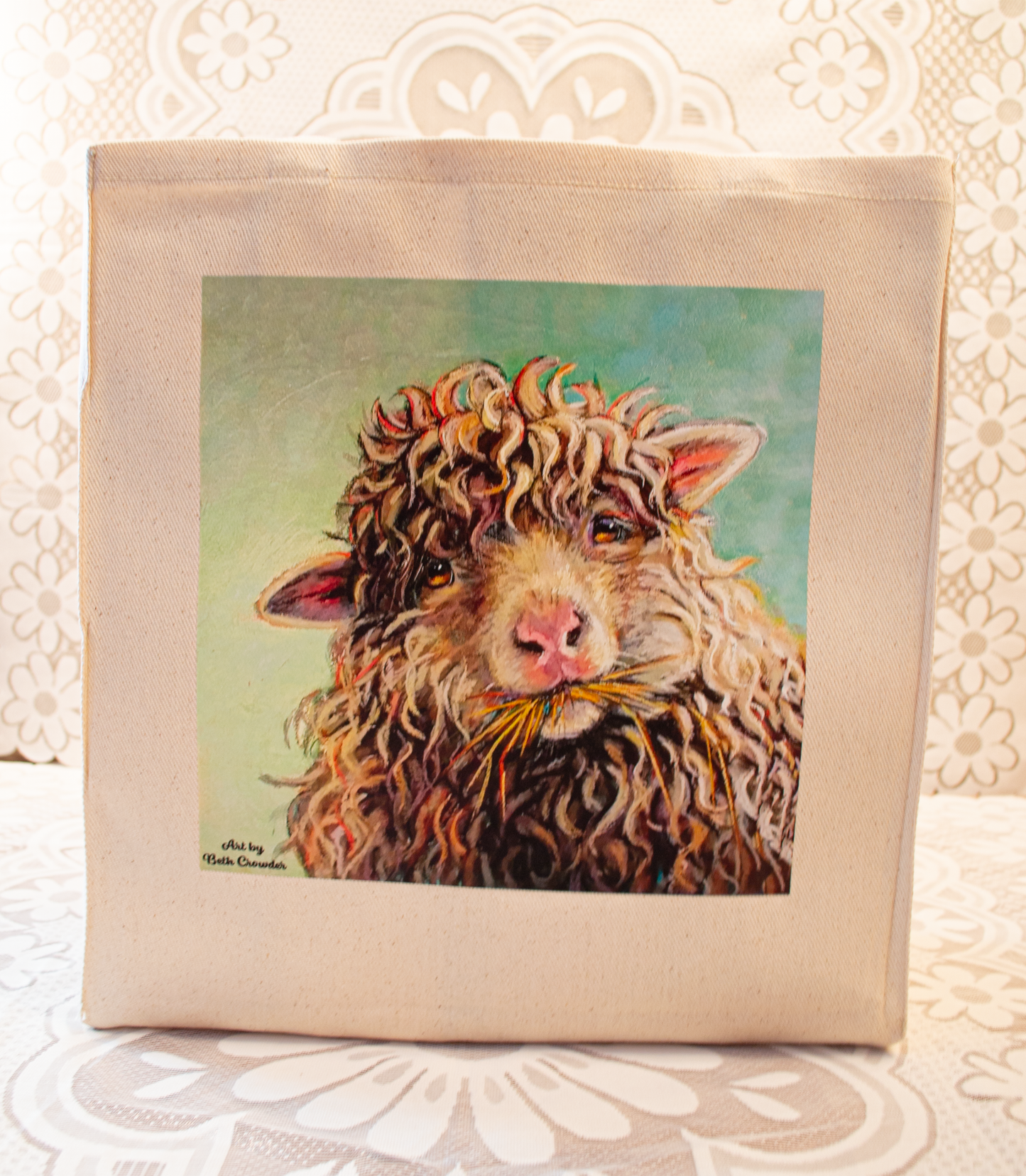 Sheep Whimsy Reusable Market Bag