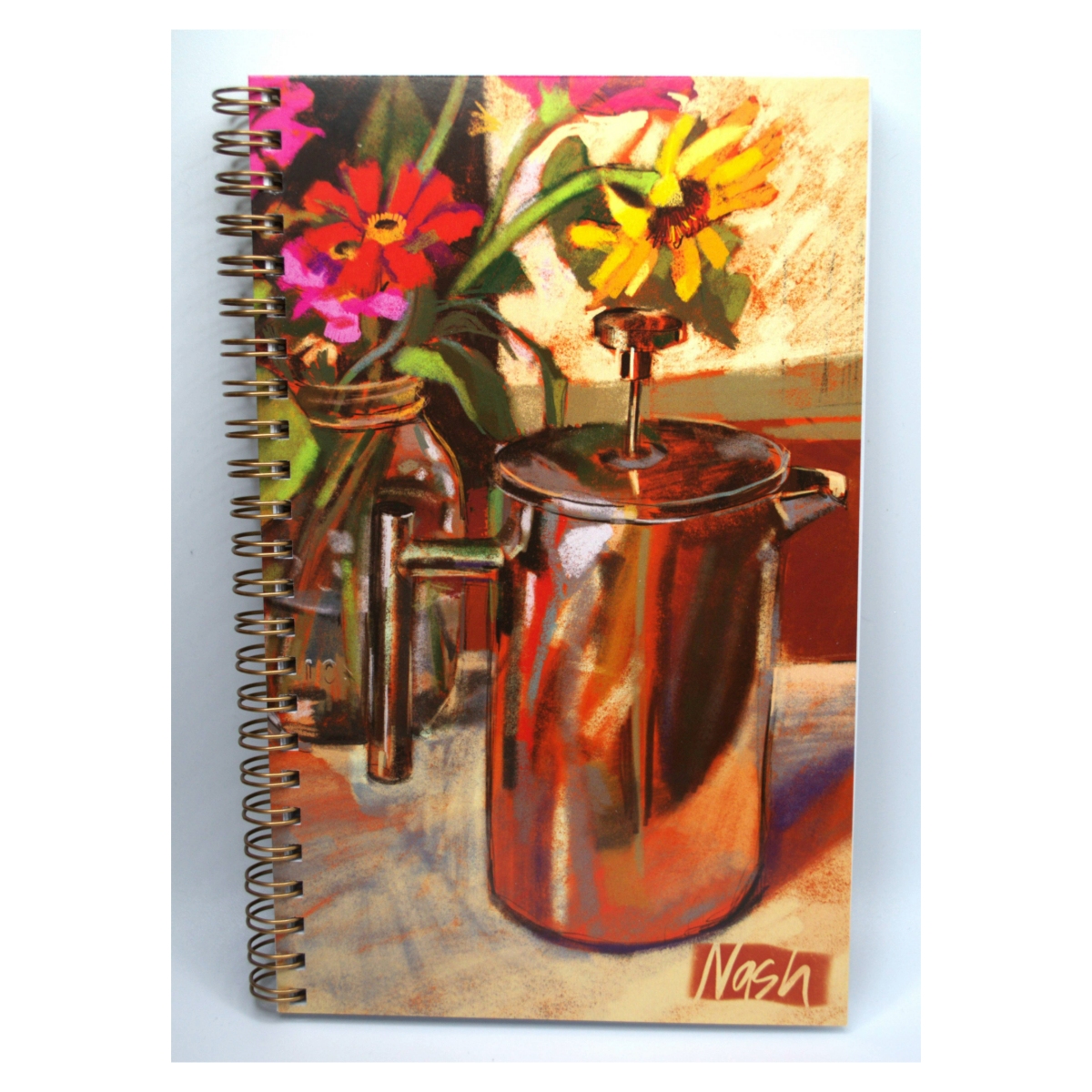 Floral Coffeepot Bouquet Journal/Notebook