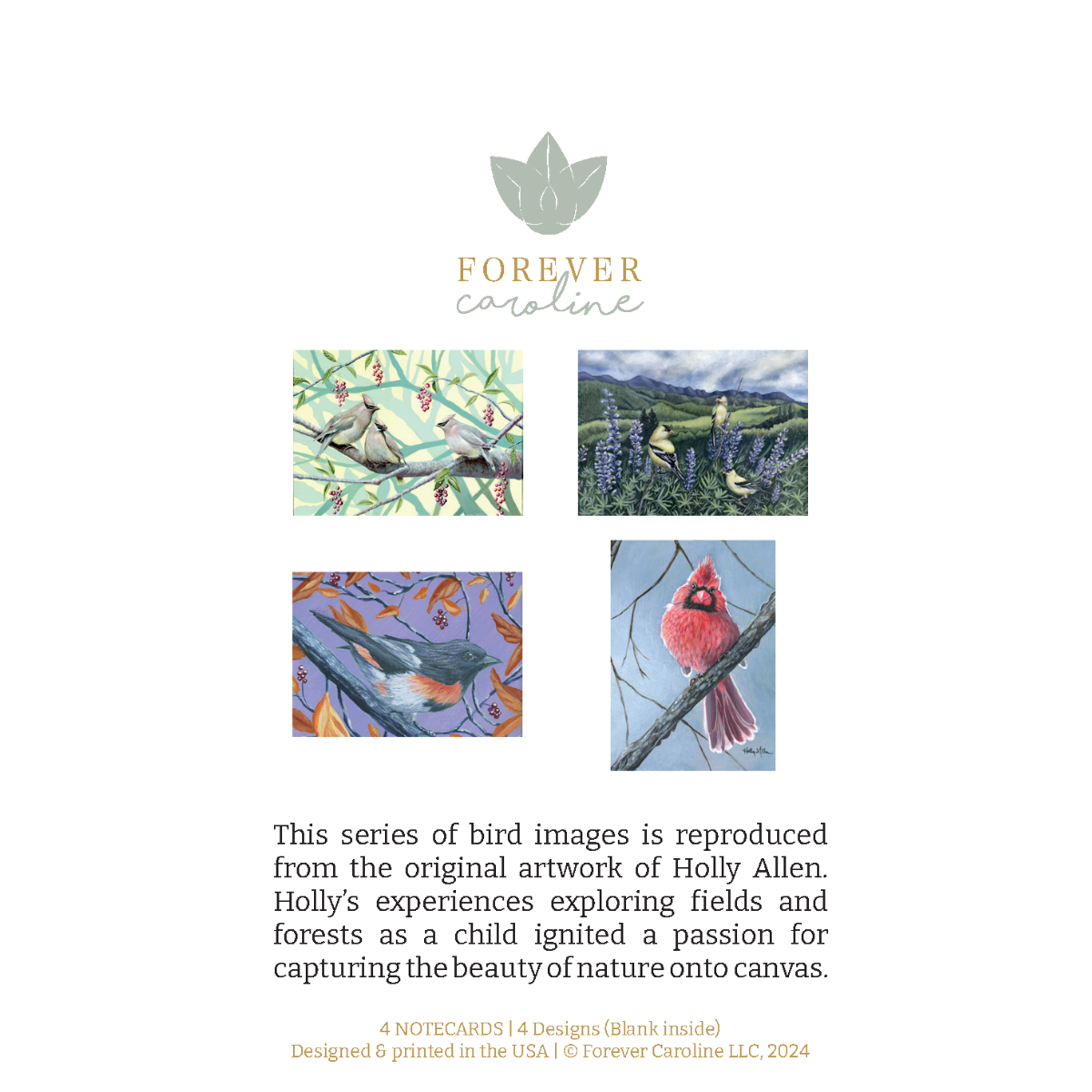 Songbird All-Occasion Boxed Notecard Set | 4 Card Set