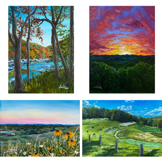 Meadows and Mountains All-Occasion Blank Boxed Notecard Set | 4 Card Set