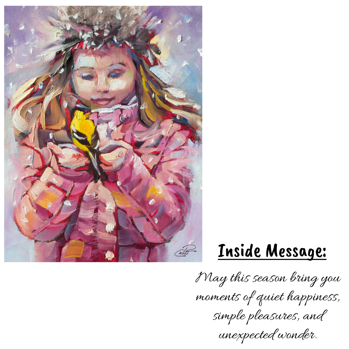 A Little Winter Wonder Holiday Greeting Card |  Single Card or Set of 4, 8 or 20