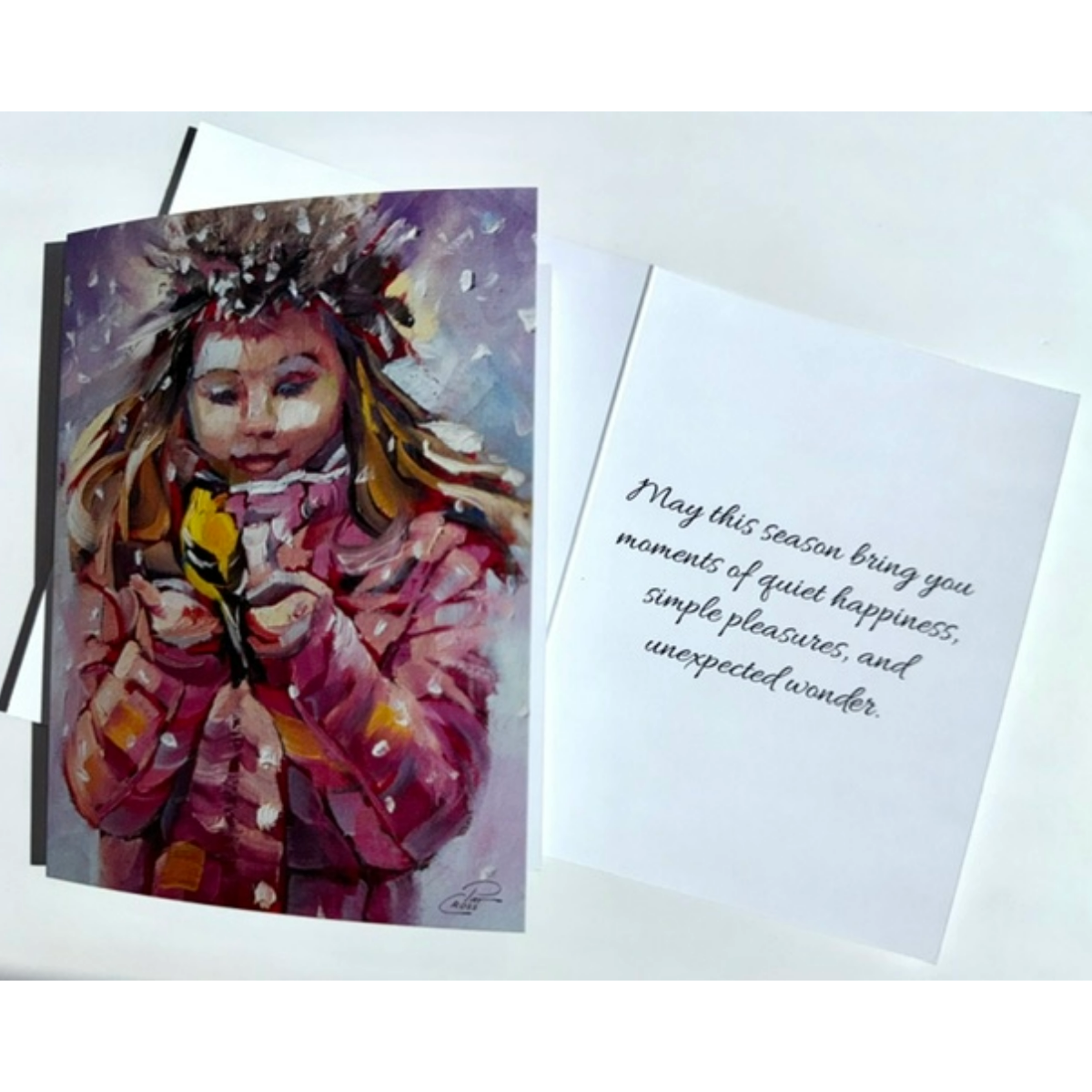 A Little Winter Wonder Holiday Greeting Card |  Single Card or Set of 4, 8 or 20