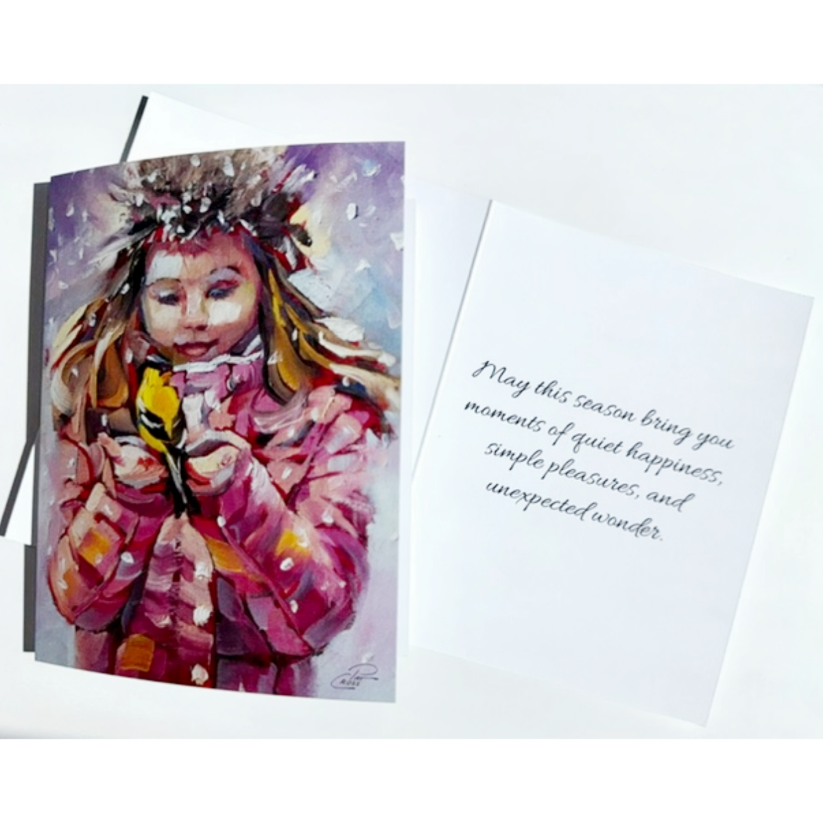 A Little Winter Wonder Holiday Greeting Card |  Single Card or Set of 4, 8 or 20