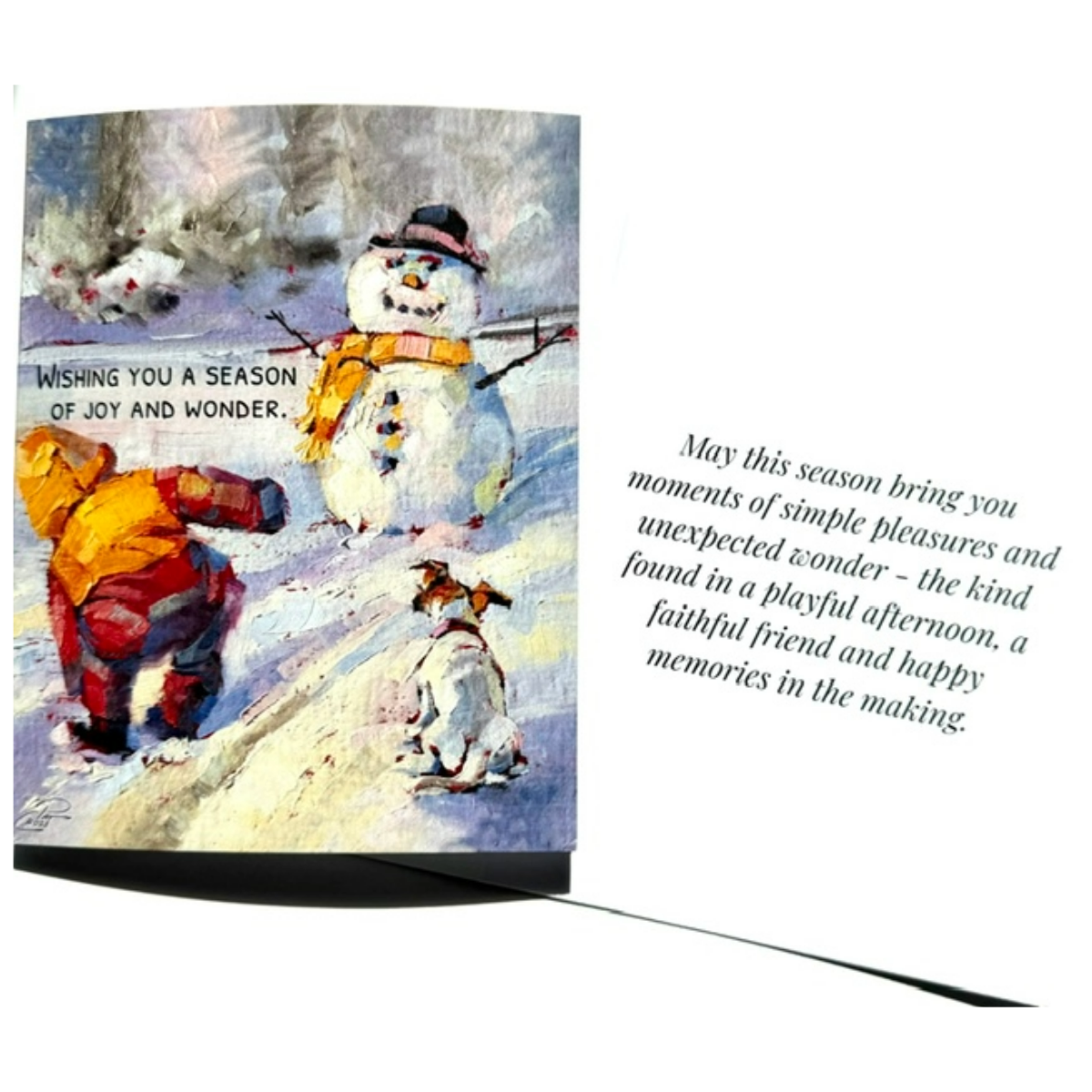 Nostalgic Play Day Holiday Greeting Card |  Single Card or Set of 4, 8 or 20