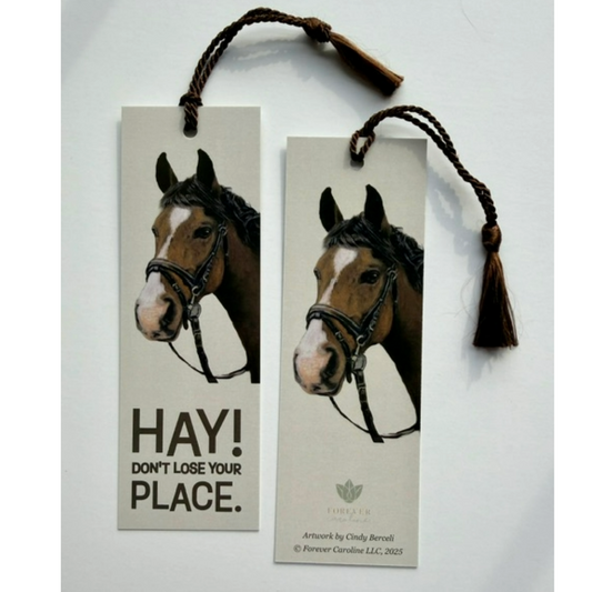 Bookmark w/ Horse & "HAY! Don't Lose Your Place"
