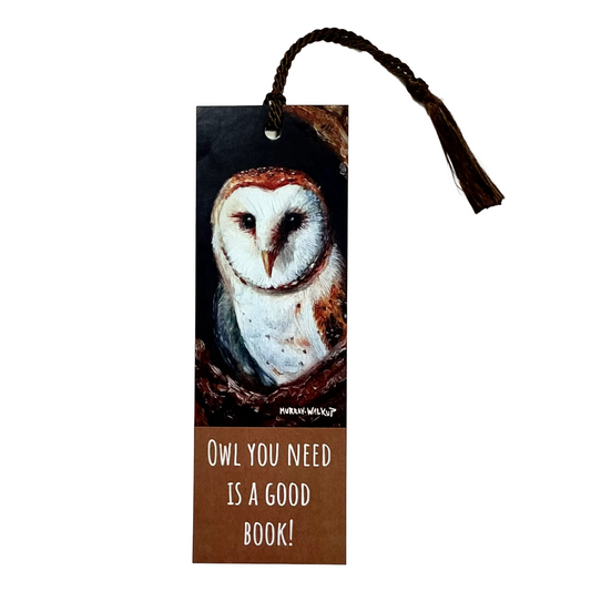 "Owl You Need is a Good Book" Two-Sided Bookmark with Tassel