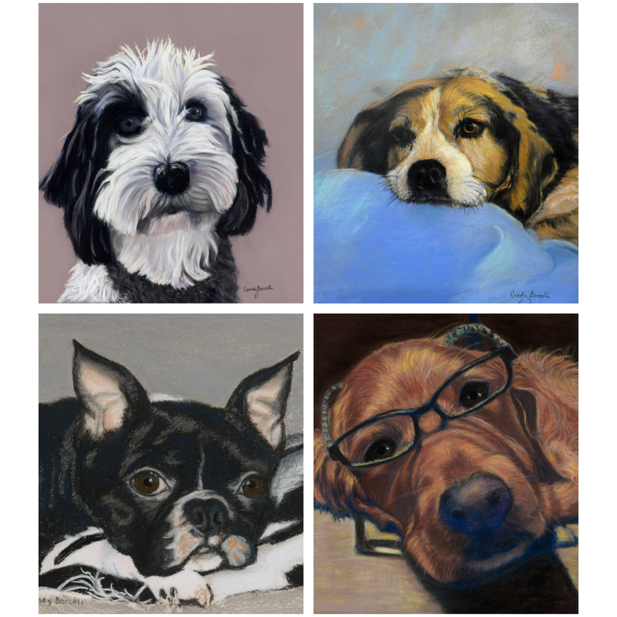 Berceli Dog Portrait Notecard Set