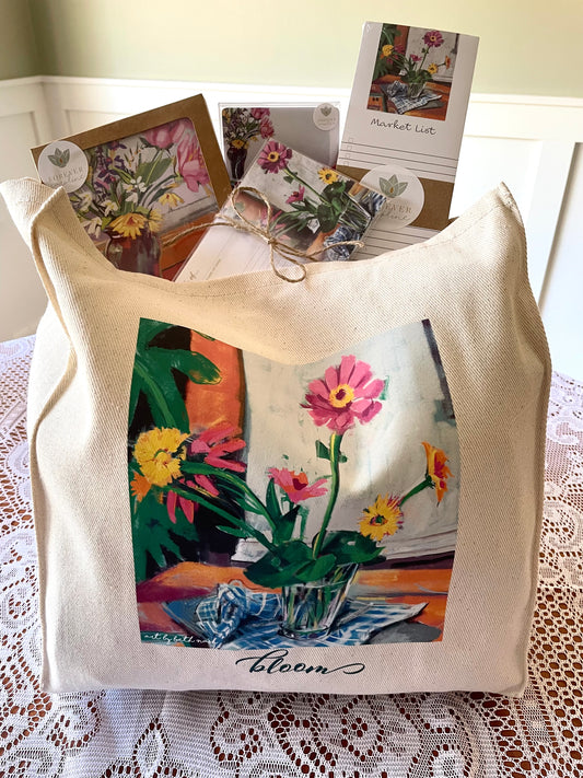 "Bloom" Market Bag Gift Set