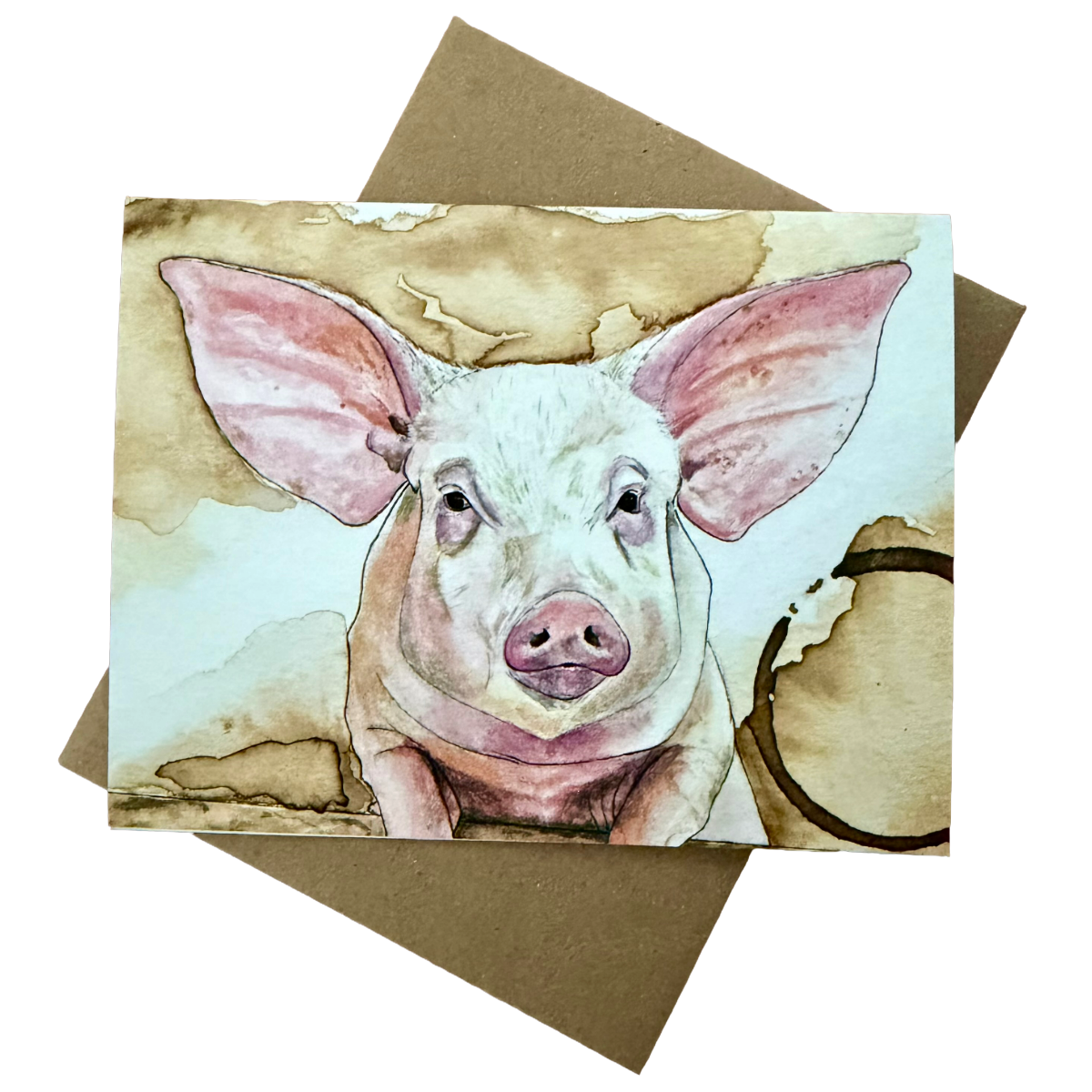 Pig All-Occasion Notecard | Single or Boxed Set of 4, 8 or 20