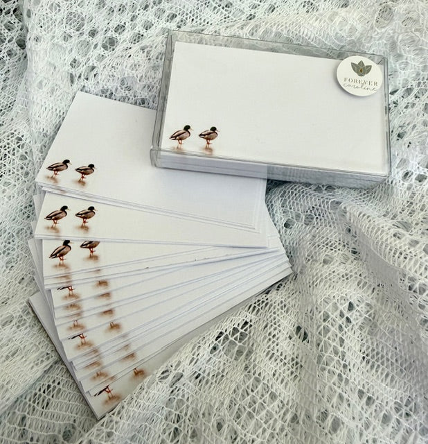 Retiring Version of Mallard Ducks "Love Notes" Pack of 60 Tiny Cards