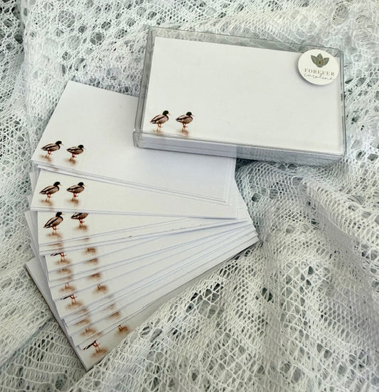 Retiring Version of Mallard Ducks "Love Notes" Pack of 60 Tiny Cards
