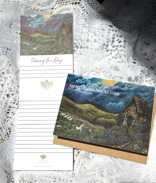 Magnetic Notepad w/ Dreamscape Artwork & "Taming the Day" Message