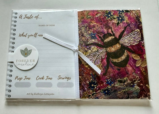Recipe Cards Gift Set w/ Elegant Bee Art | 10, 20 or 50 Cards