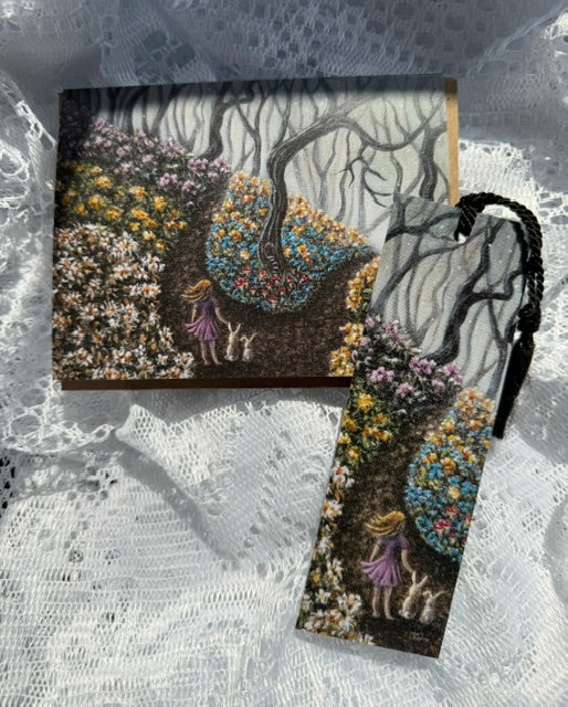 Dreamscape Artwork Girl w/ Bunnies Bookmark